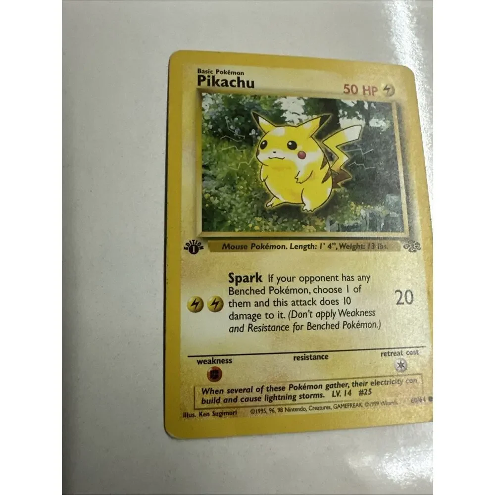 Pikachu 60/64 Jungle 1st Edition Regular Common English WOTC MP Pokemon TCG